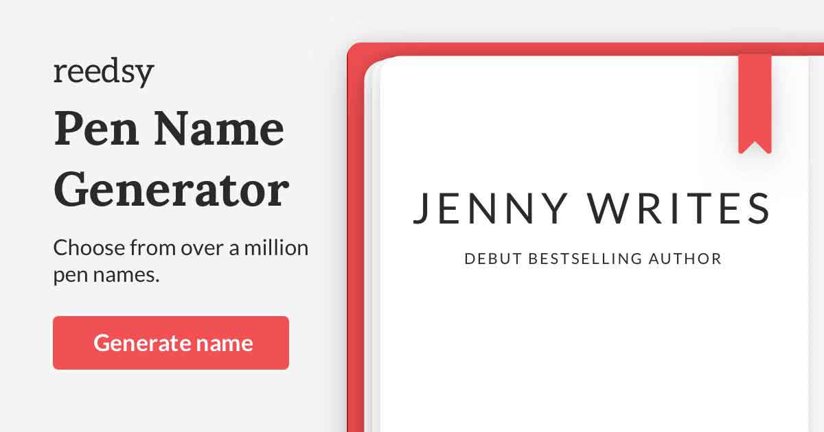 Pen Name Generator • The Ultimate Bank of 1,000,000+ Pseudonyms