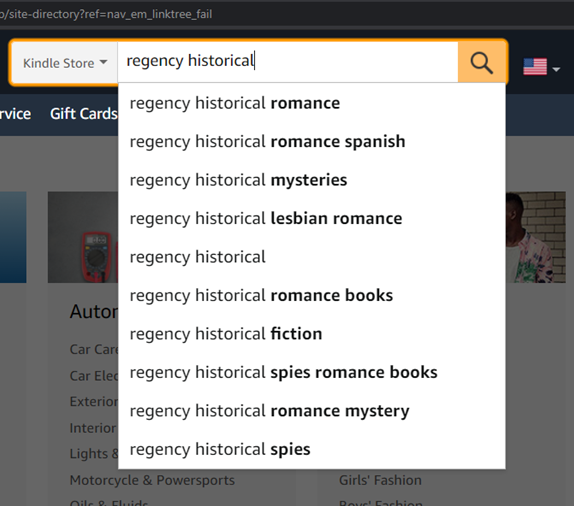 Kindle erotic category