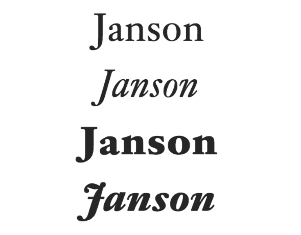 Janson-book-font