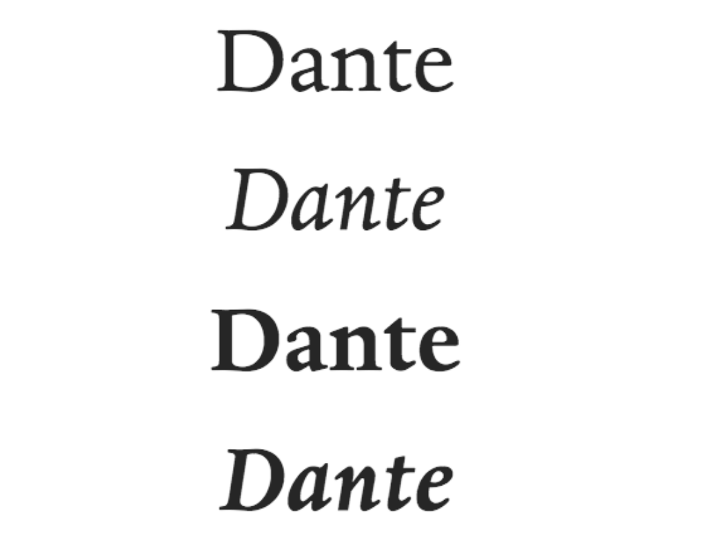 Dante-book-font