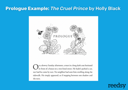 Example of a prologue in a book, excerpt from Holly Black's The Cruel Prince