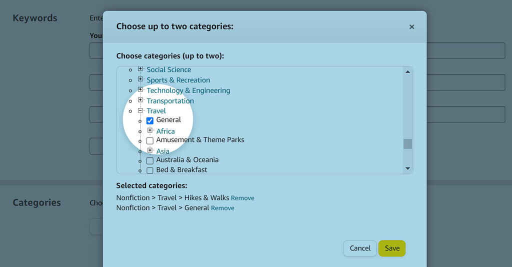 How to pick categories for your book on Amazon