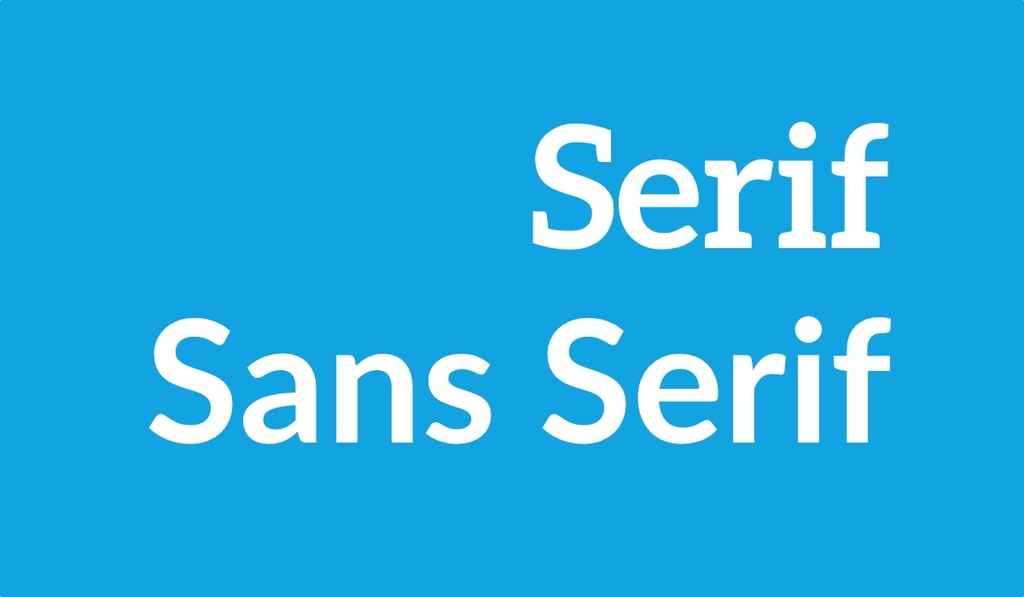 serif or sans serif