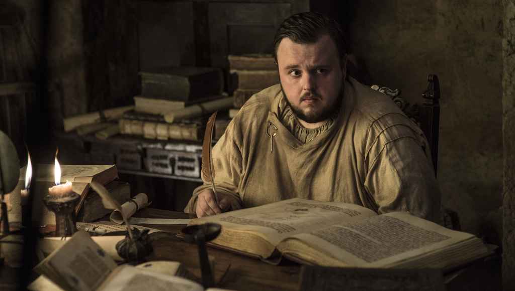 How to Become a Better Writer | Samwell Tarly from Game of Thrones writing at his desk