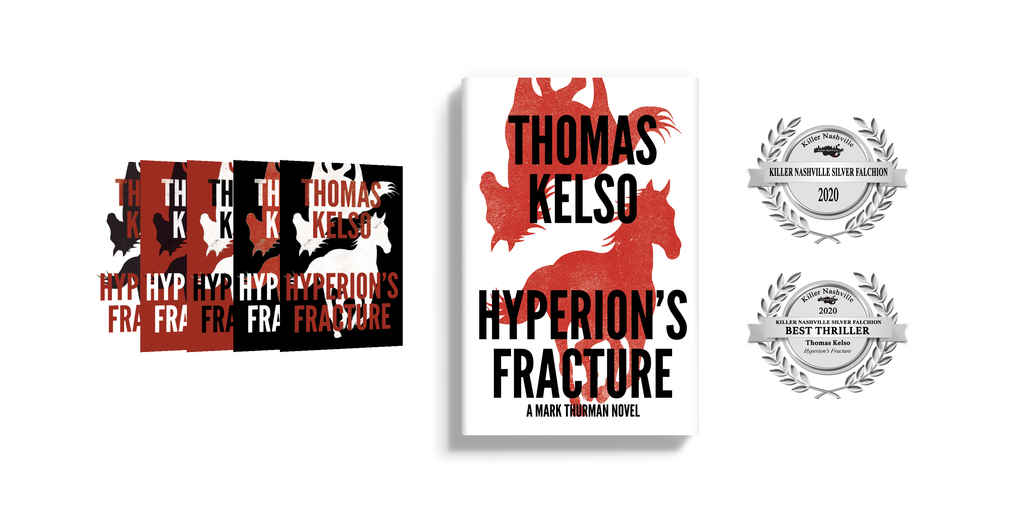 Design process of book cover Hyperion's Fracture by Thomas Kelso