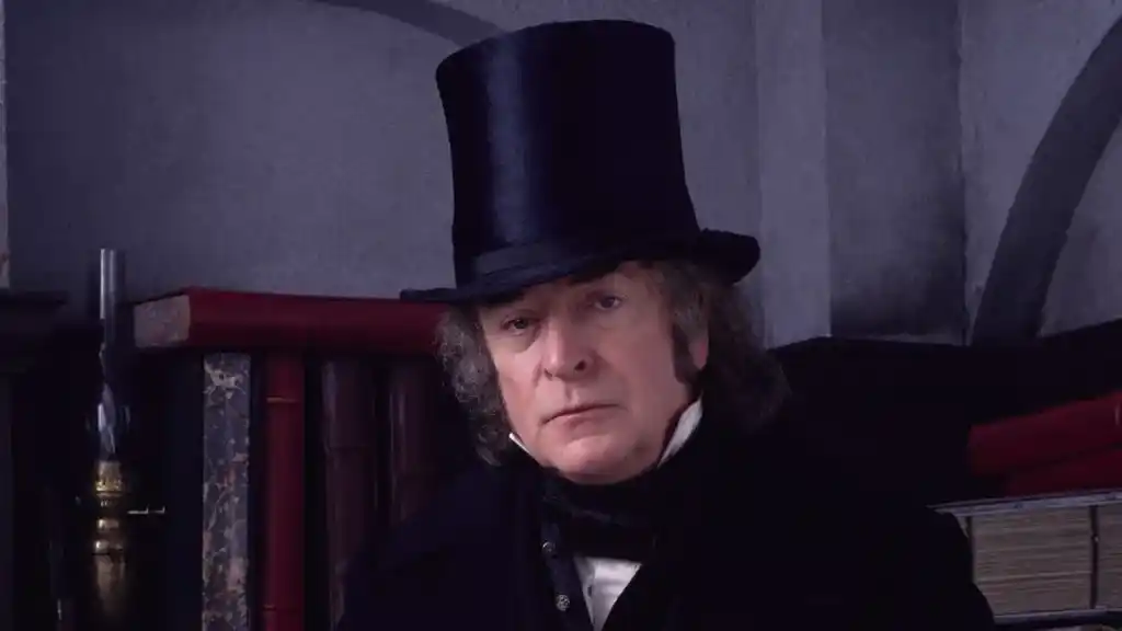 Michael Caine as Scrooge in a Muppets Christmas Carol