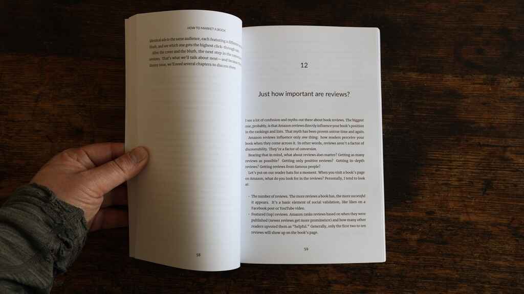 Book interior of an BookBaby print on demand copy