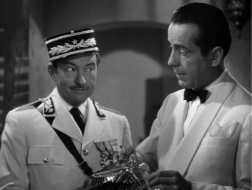 Irony | Claude Rains and Humphrey Bogart in Casablanca