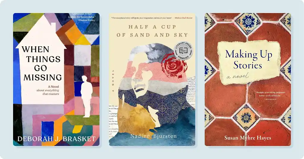 Literary fiction book cover examples