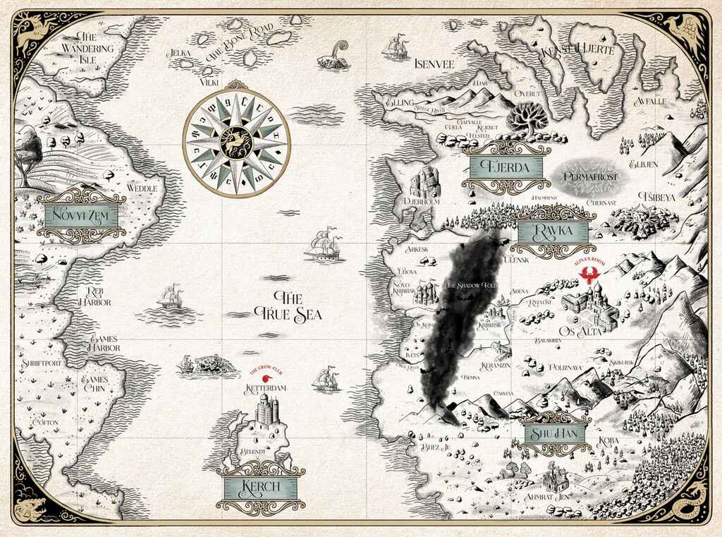 Worldbuilding guide: a map of Leigh Bardugo's Grishaverse