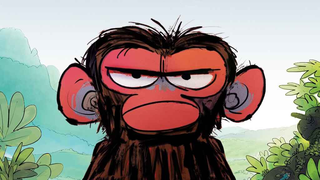 Illustration of Jim Panzee, a Grumpy Monkey