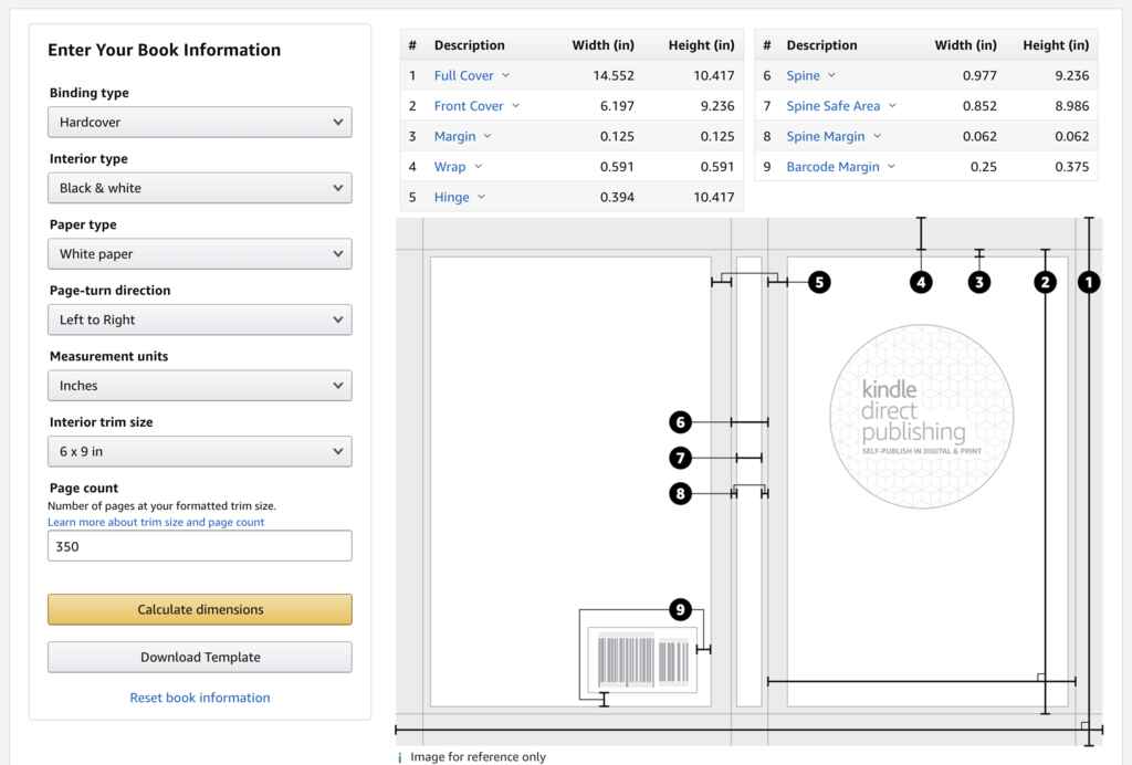 Self-Publishing Hardcover Books with Kindle Direct Publishing - screenshot of the KDP Quality check tool