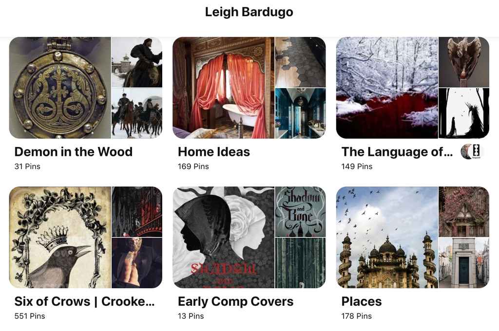 Social Media for Writers | Leigh Bardugo Pinterest