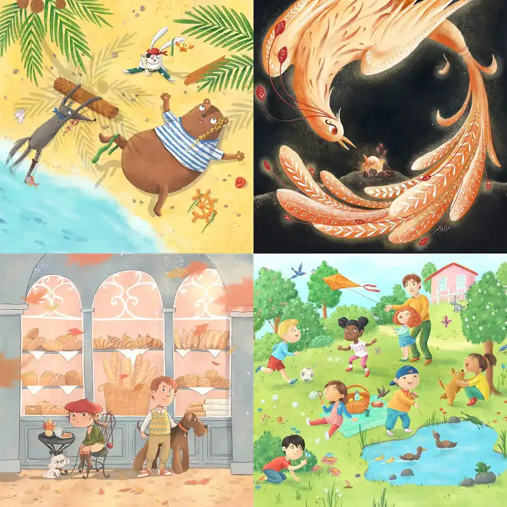 Children's book illustrations