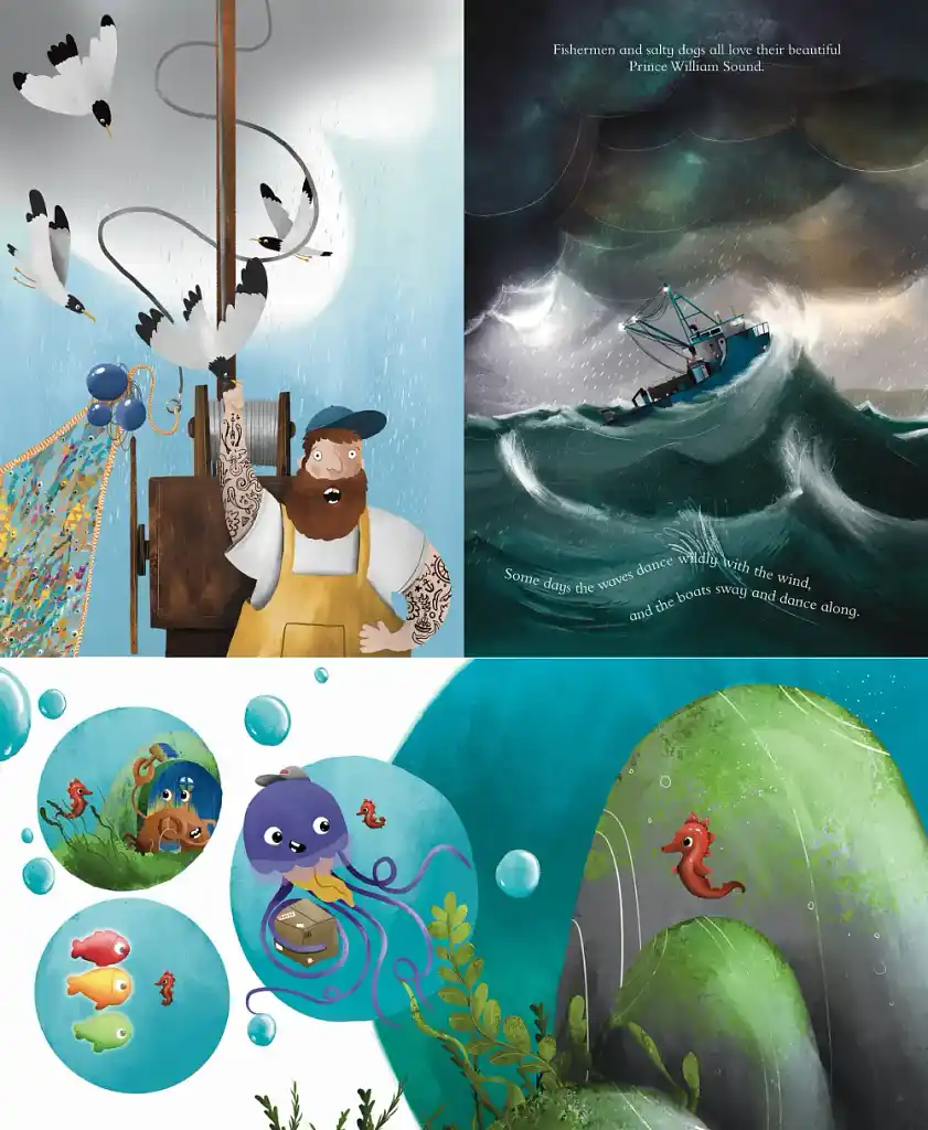 Children's book illustrations examples