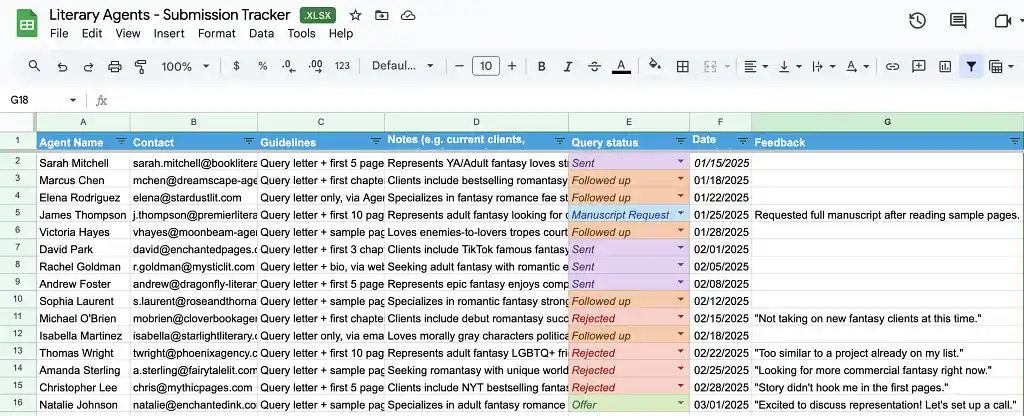 Agents querying tracker