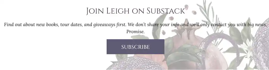 Screenshot of author Leigh Bardugo's mailing list signup