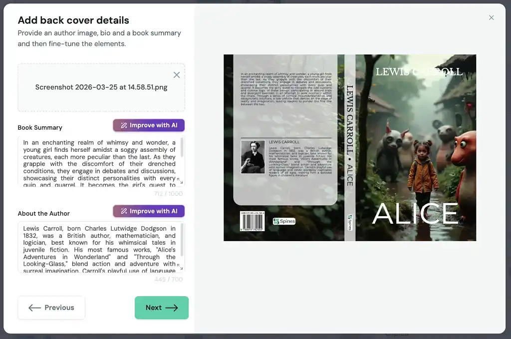 The process of creating an AI cover with Spines