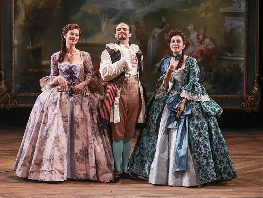 Three cast members of As You Like It at the Old Globe