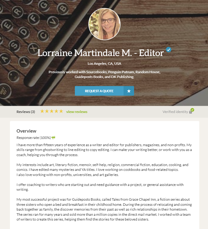 Live Chat Freelancer Profile Critique — Reedsy’s Head of Ops Reviews