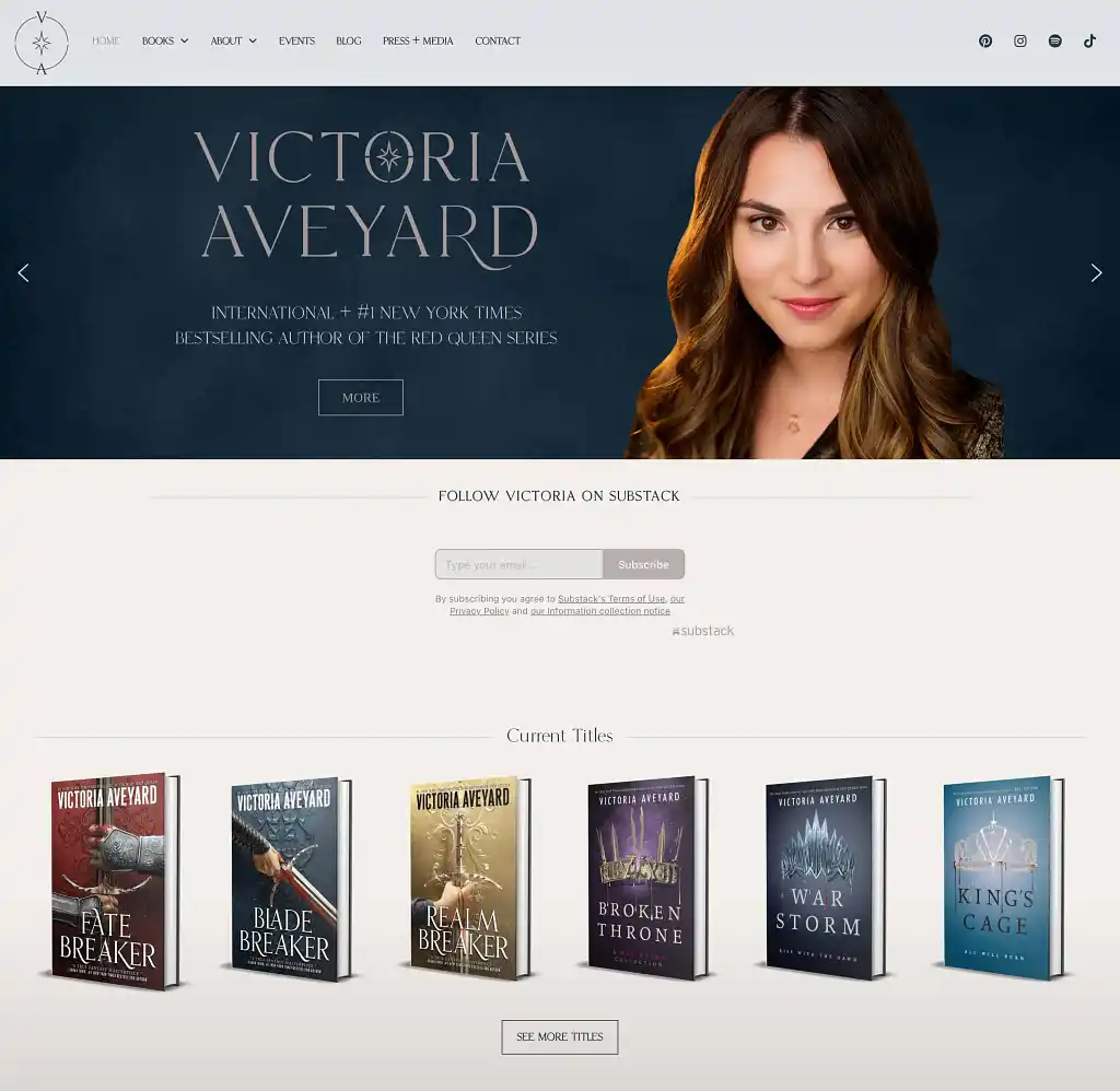 Victoria Aveyard site