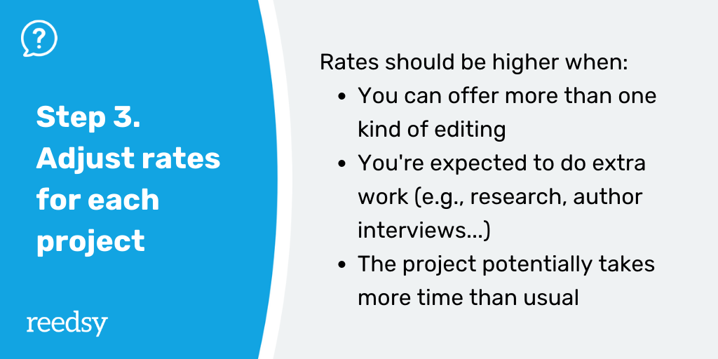 Freelance Editor Rates | Tips for When to Adjust Rates