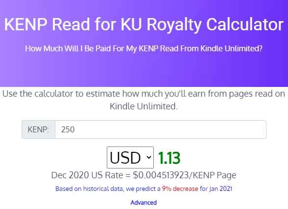 kindle direct publishing royalty calculator