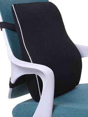 Cushion attached to a chair