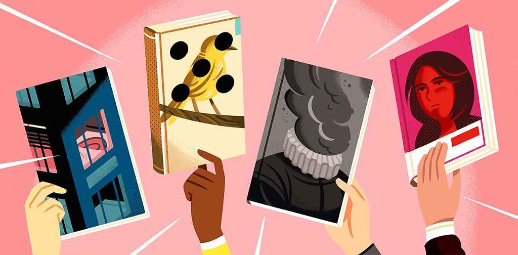 book covers | four hands holding up books bearing some of the best cover designs of 2020
