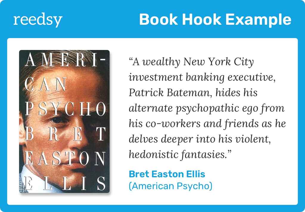 Book hook example for American Psycho