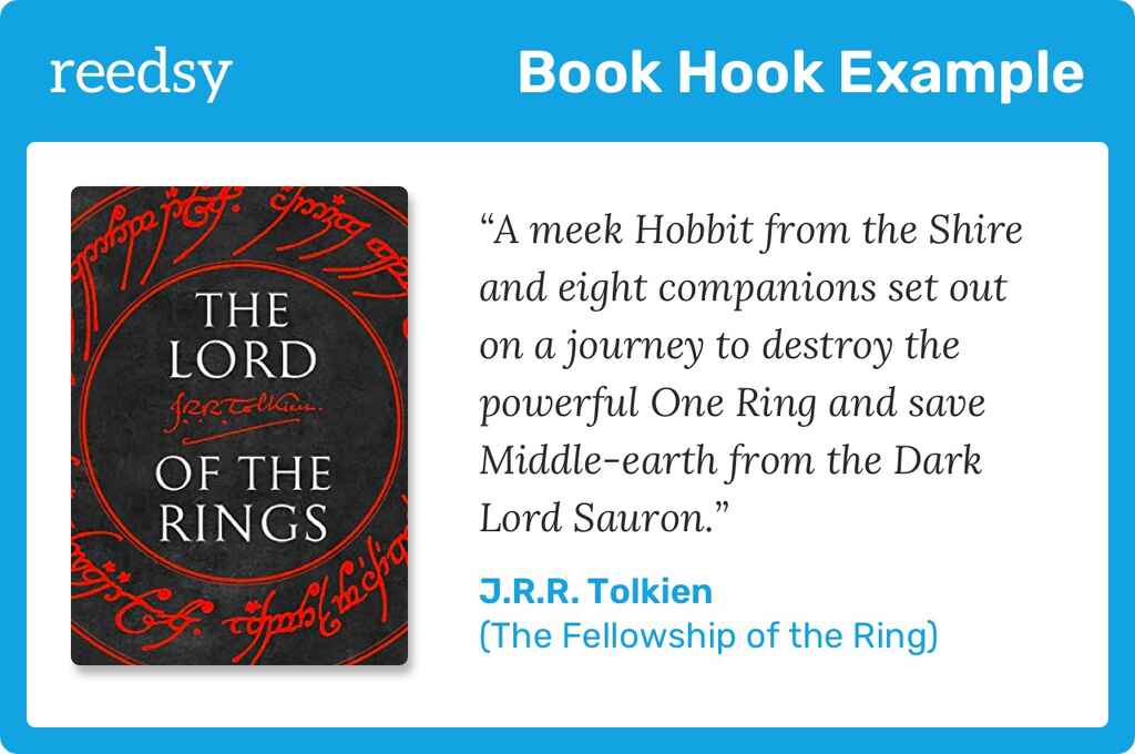 Book pitch example for The Fellowship of The Ring