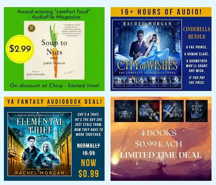 Bookbub Audiobook bundle ads examples