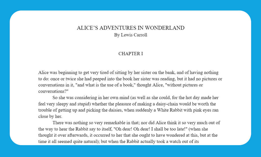 Example of a chapter for a middle grade novel