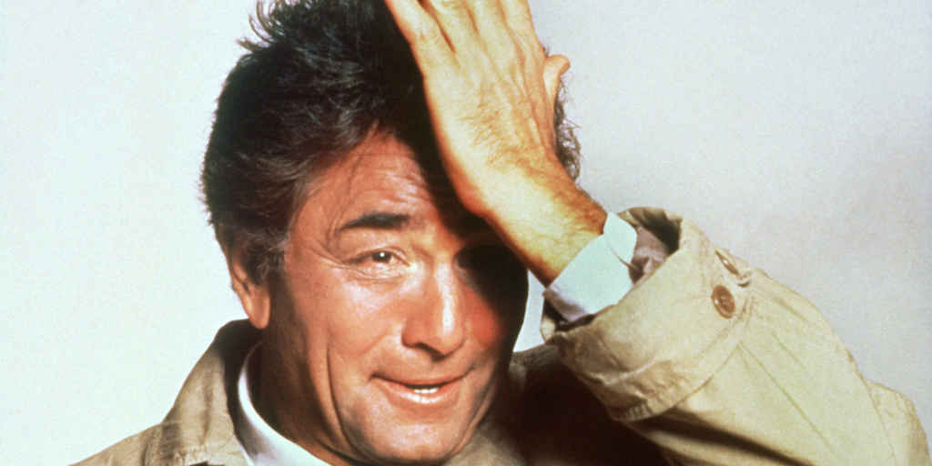 irony | Peter Falk as Columbo