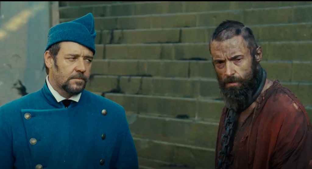 character conflict | Hugh Jackman and Russell Crowe in Les Miserables