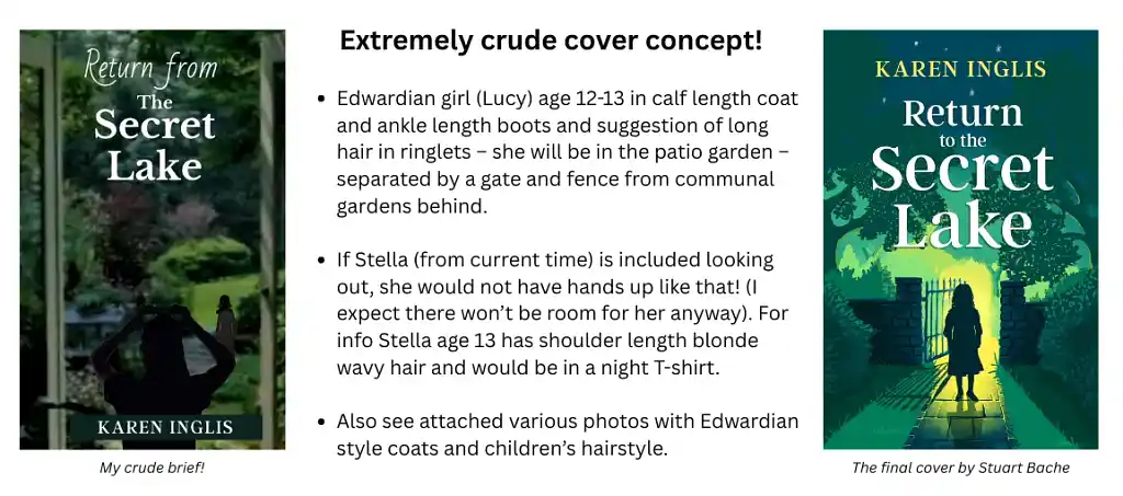 A children's book cover design brief
