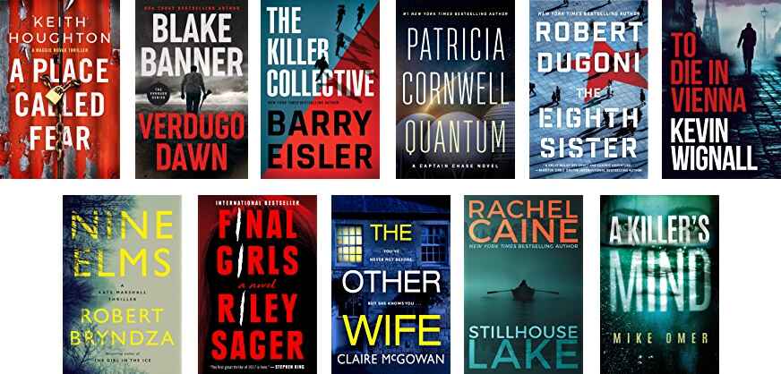 book cover design | a sample of thriller novels