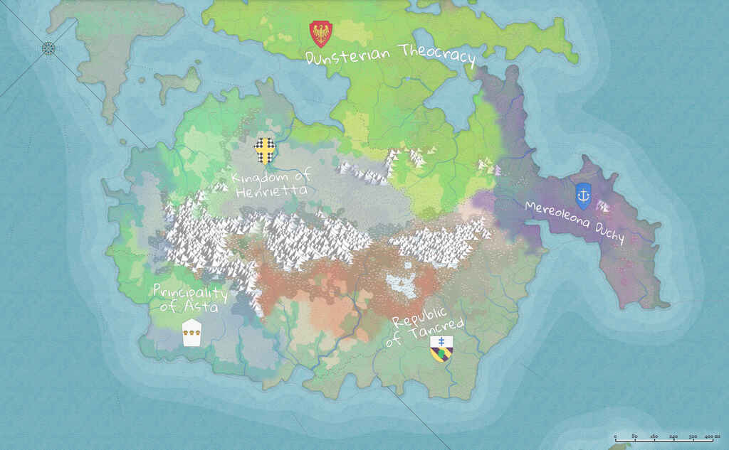 blank fantasy island map