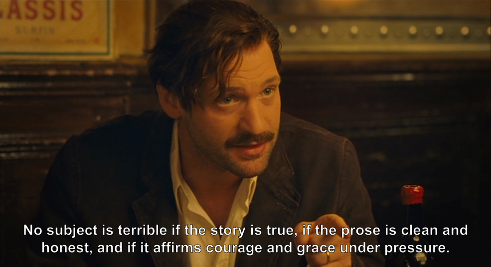 How to Write Better | Hemingway Quote from Midnight in Paris