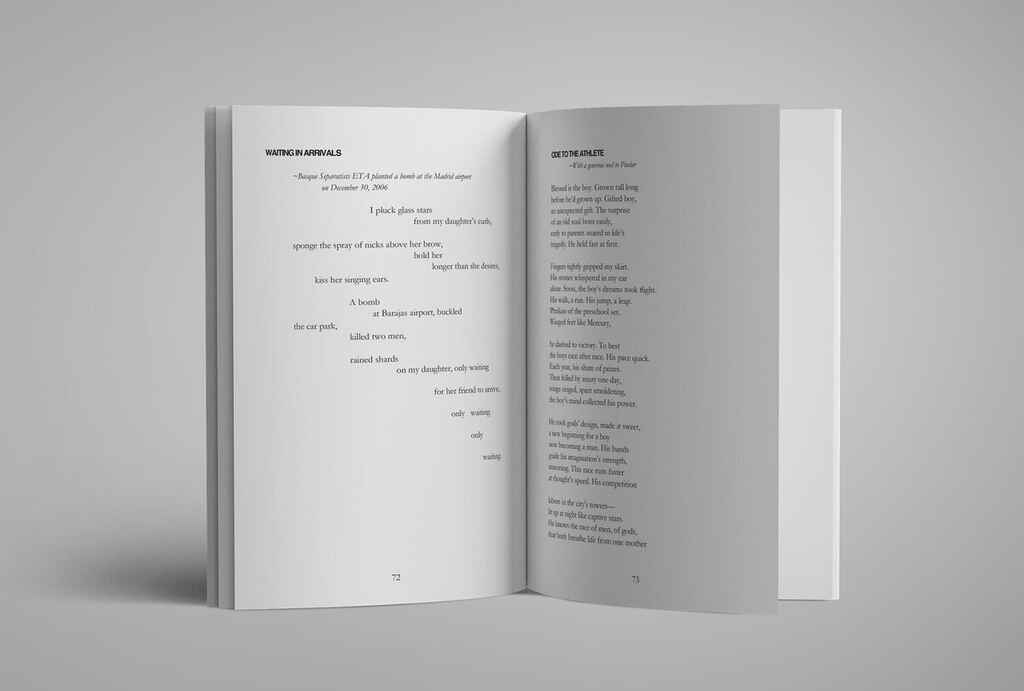 How to Publish a Poetry Book | Image showing the interior of a book containing a perfectly laid out poem