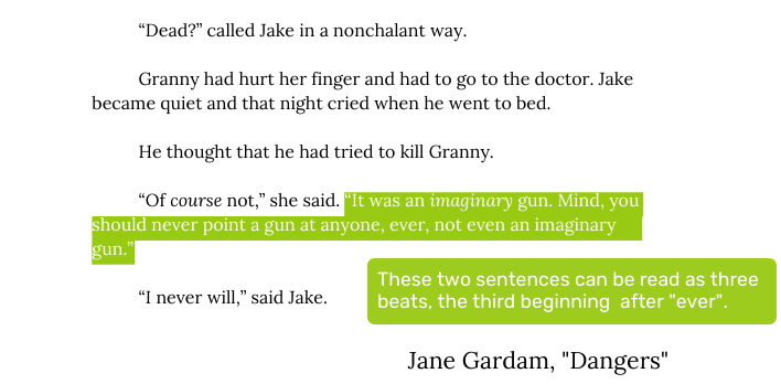 How to Write Dialogue | Example from Dangers by Jane Gardam