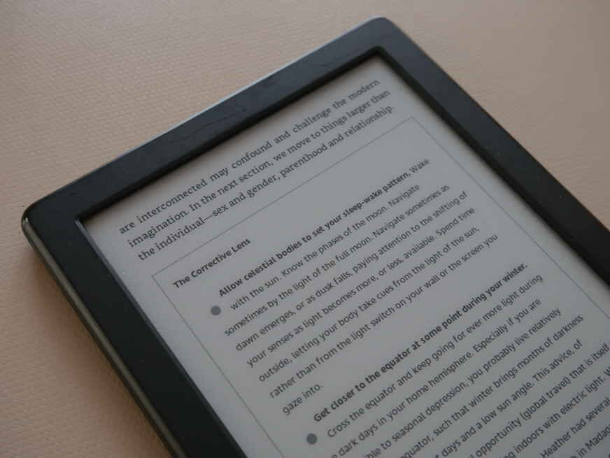 Photo of the Kindle edition of the book mentioned above, showing its end-of-chapter checklists.