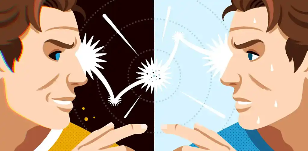 Illustration of Man vs Self