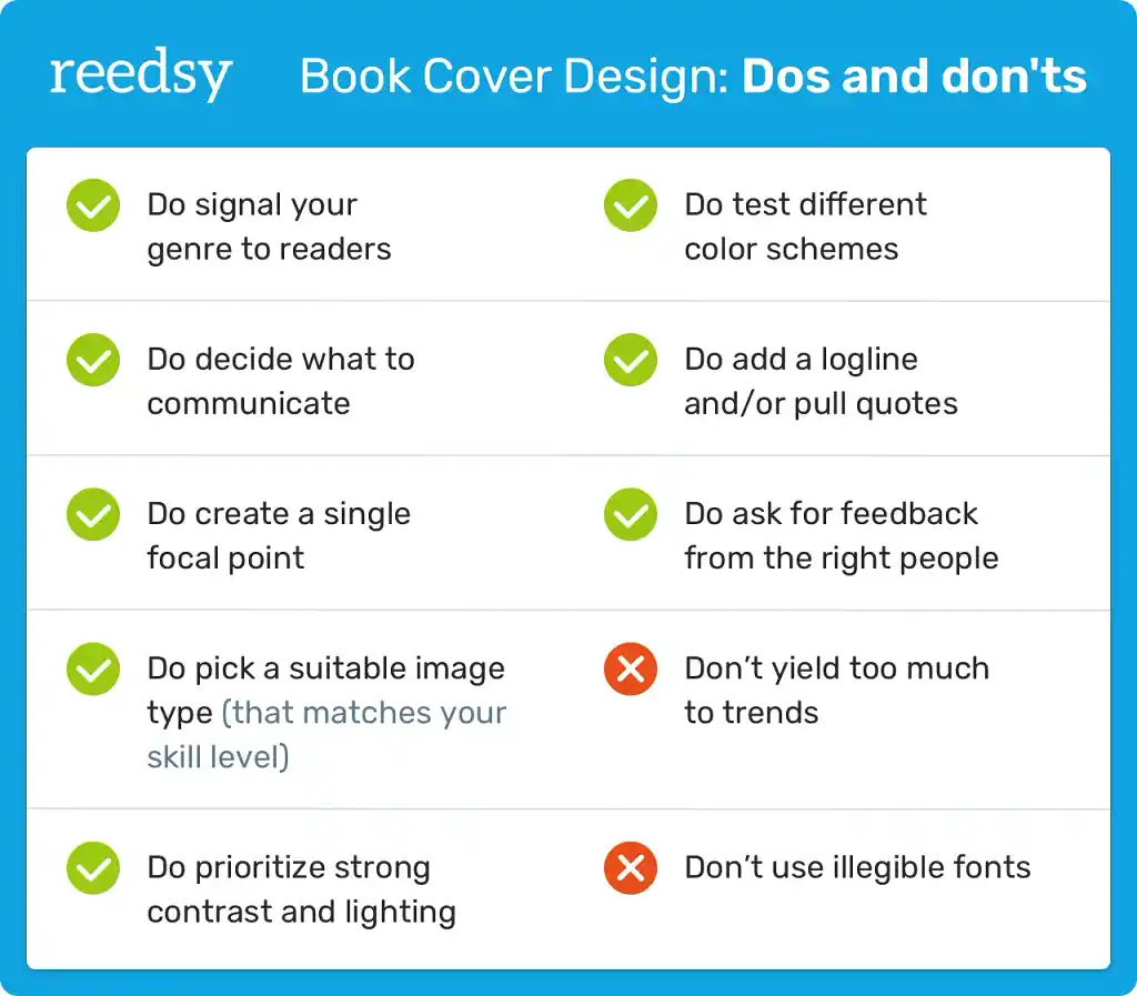 8 dos and 2 don'ts of book cover design