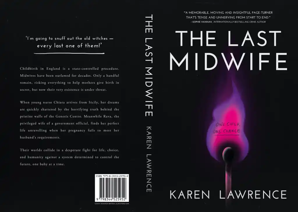 The cover for The Last Midwife