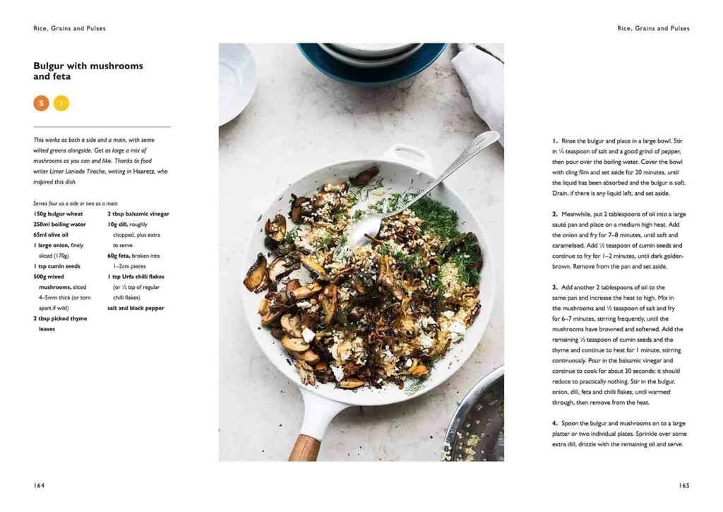 cost of self-publishing | a sample page from Ottolenghi's "Simple" demonstrating cookbook layouts
