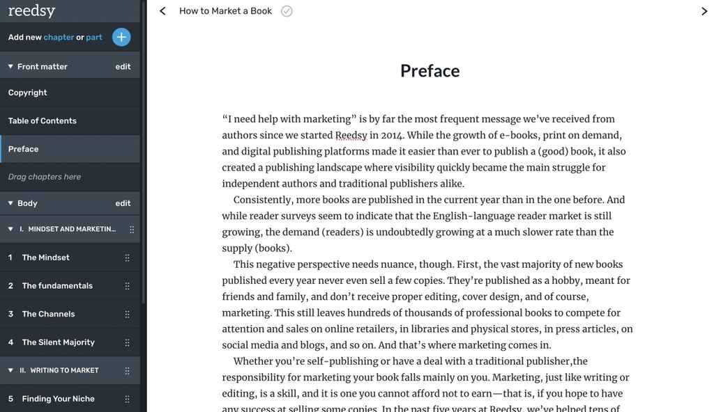 preface | the preface as created in the Reedsy Book Editor app