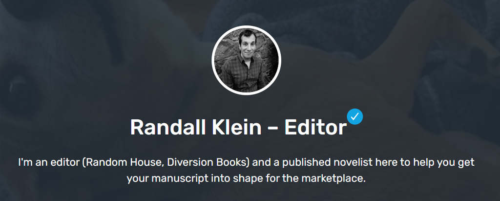 How to Become a Freelance Editor | Editor Randall Klein's profile picture and header image