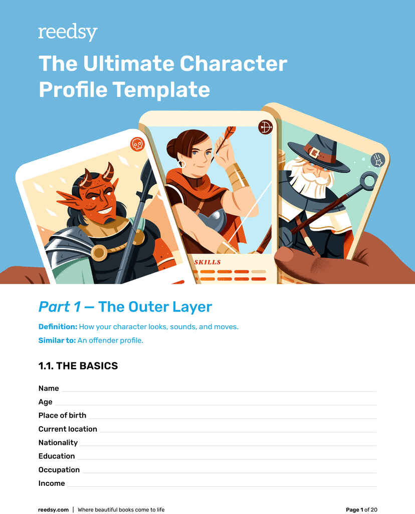character sketch format