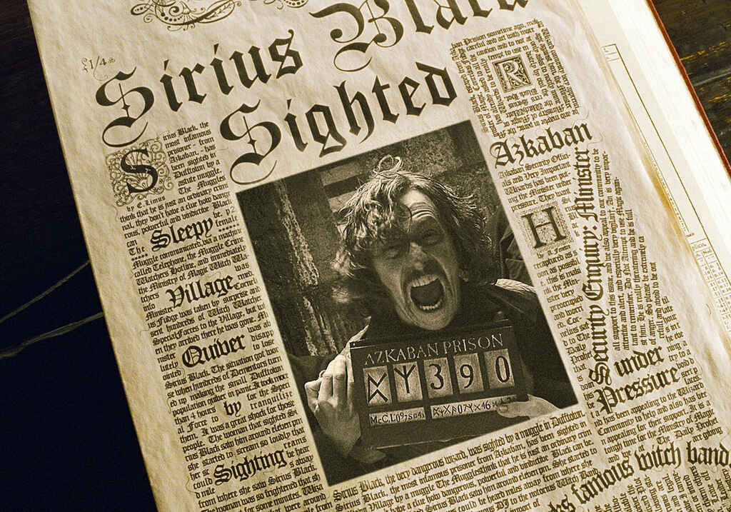 Exposition - newspaper in Harry Potter